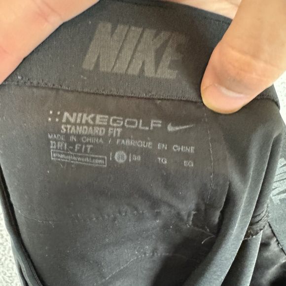 Nike Shorts Men's 38 Black Chino Dri-Fit Performance Stretch Golf - Picture 5 of 6